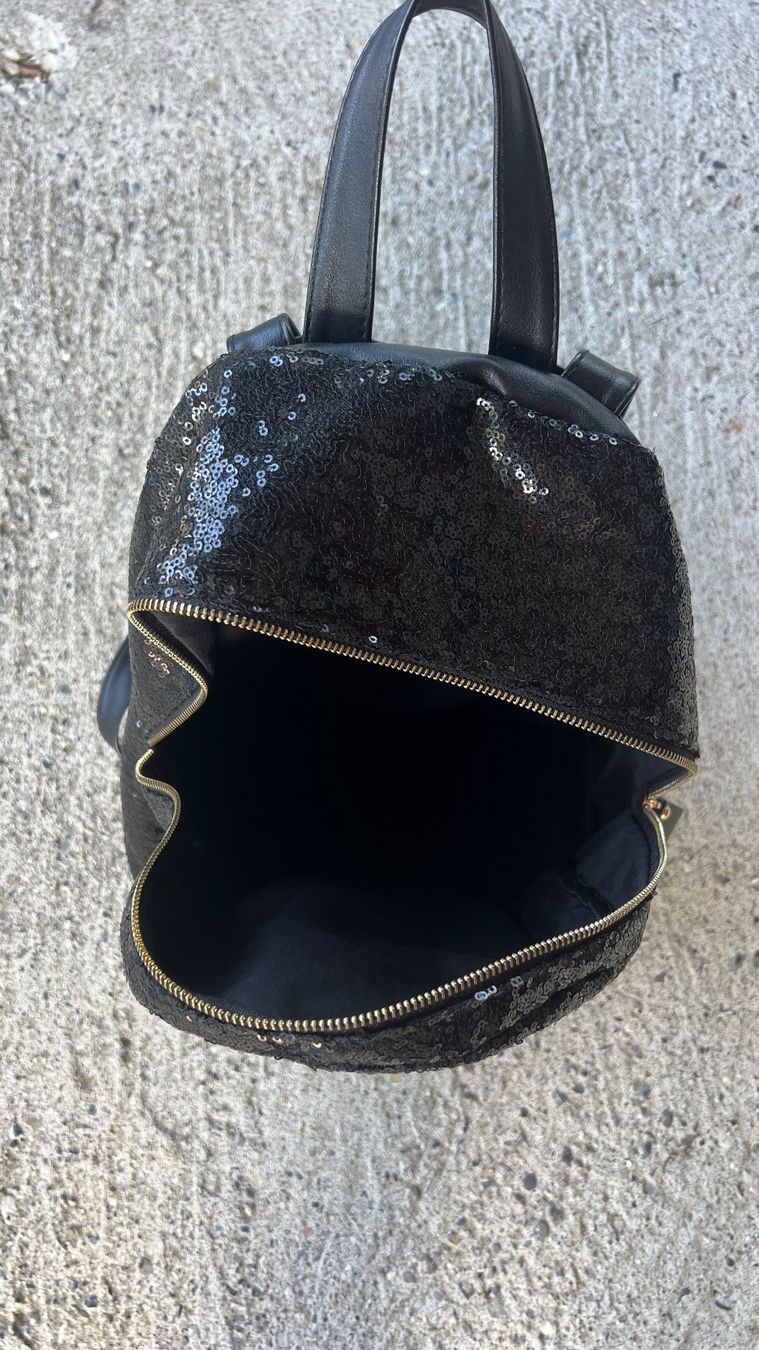Zaini: Pailletten Rucksack Schwarz – Usato da Schübelbach venduto da Dolly990_2 2