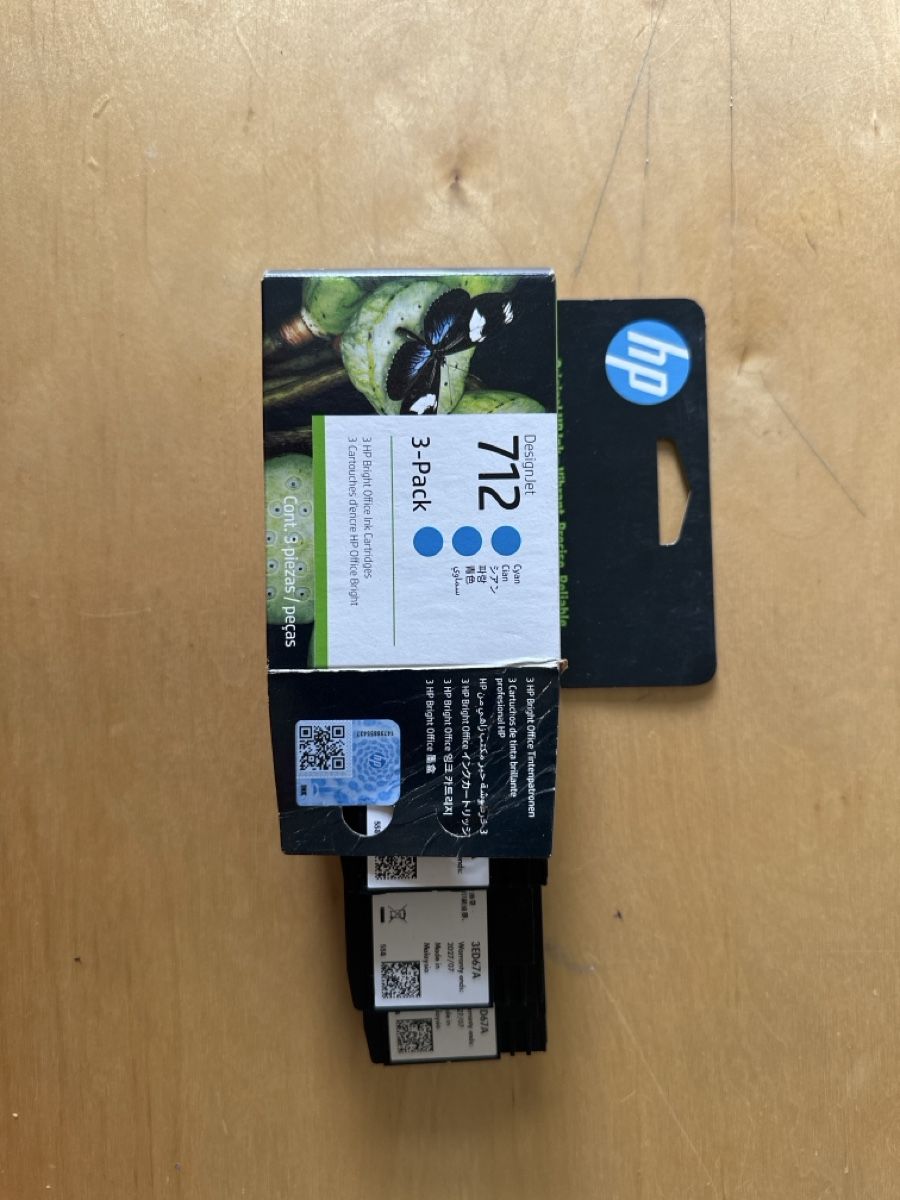 Altro in Scrittura & Disegno: HP DesignJet 712 Ink Cartridges 3-Pack x 3  – Nuovo (secondo la descrizione) da Kriens venduto da SupiDupiDeal 4