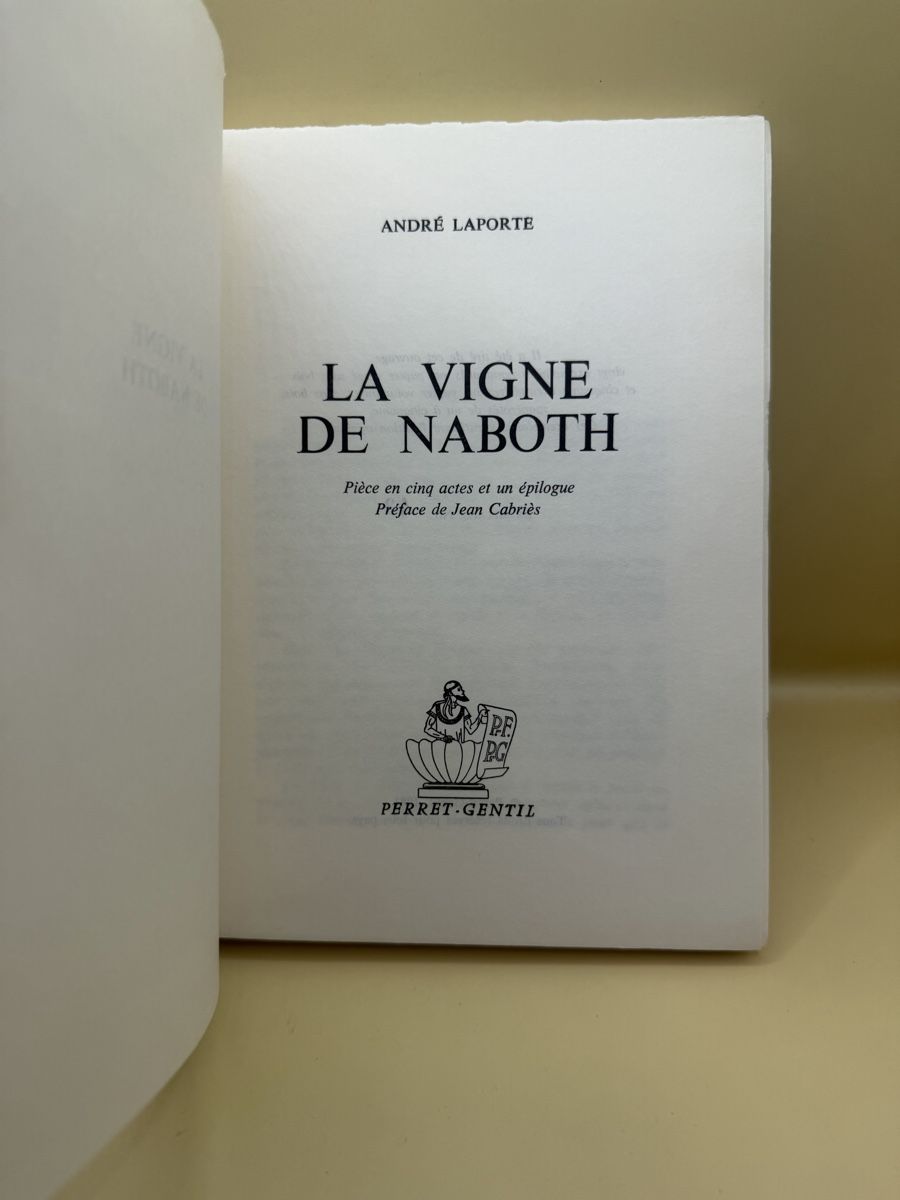 Libri: André Laporte La Vigne de Naboth EO 1981 N°43/50 – Usato da Genève venduto da sho_67qj 3