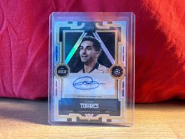 Ferran Torres Auto 10/10 Topps Gold UEFA 2025/26 FC Barcelon