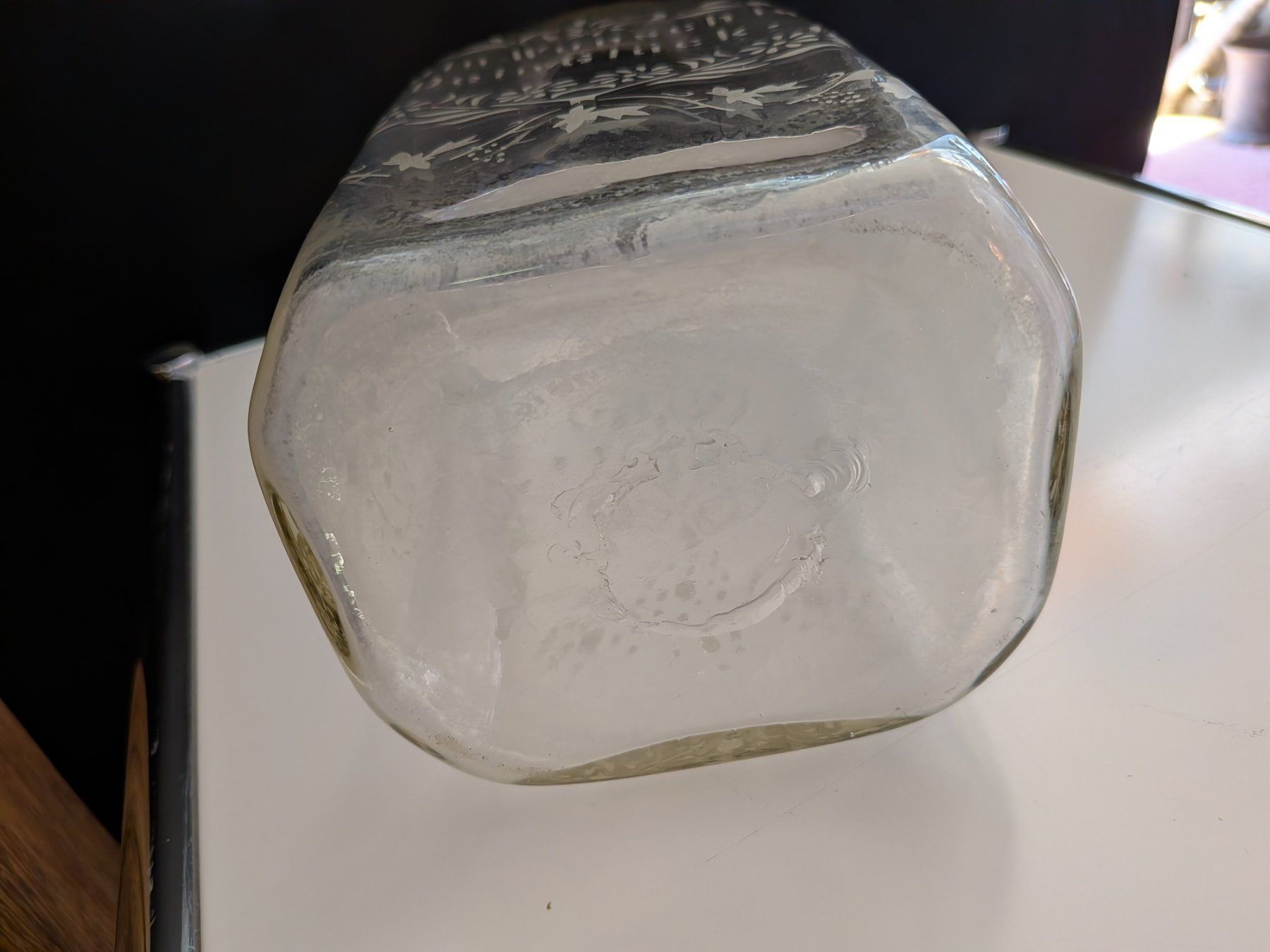 Bottiglie: Antike Flasche, Glasflasche, ev. Taufflasche ? – Usato da Emmen venduto da Brockofsky 4