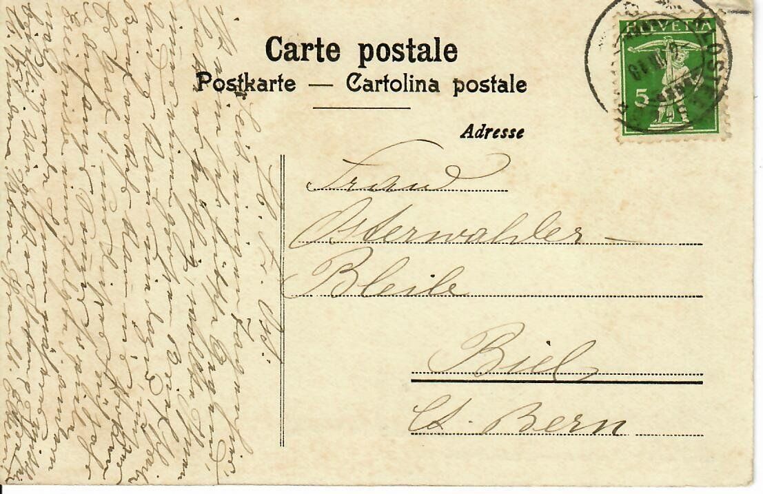 Cartoline postali: Klosters - Dörfli , Prättigau – Usato da Hochdorf venduto da Ziegel-16 1