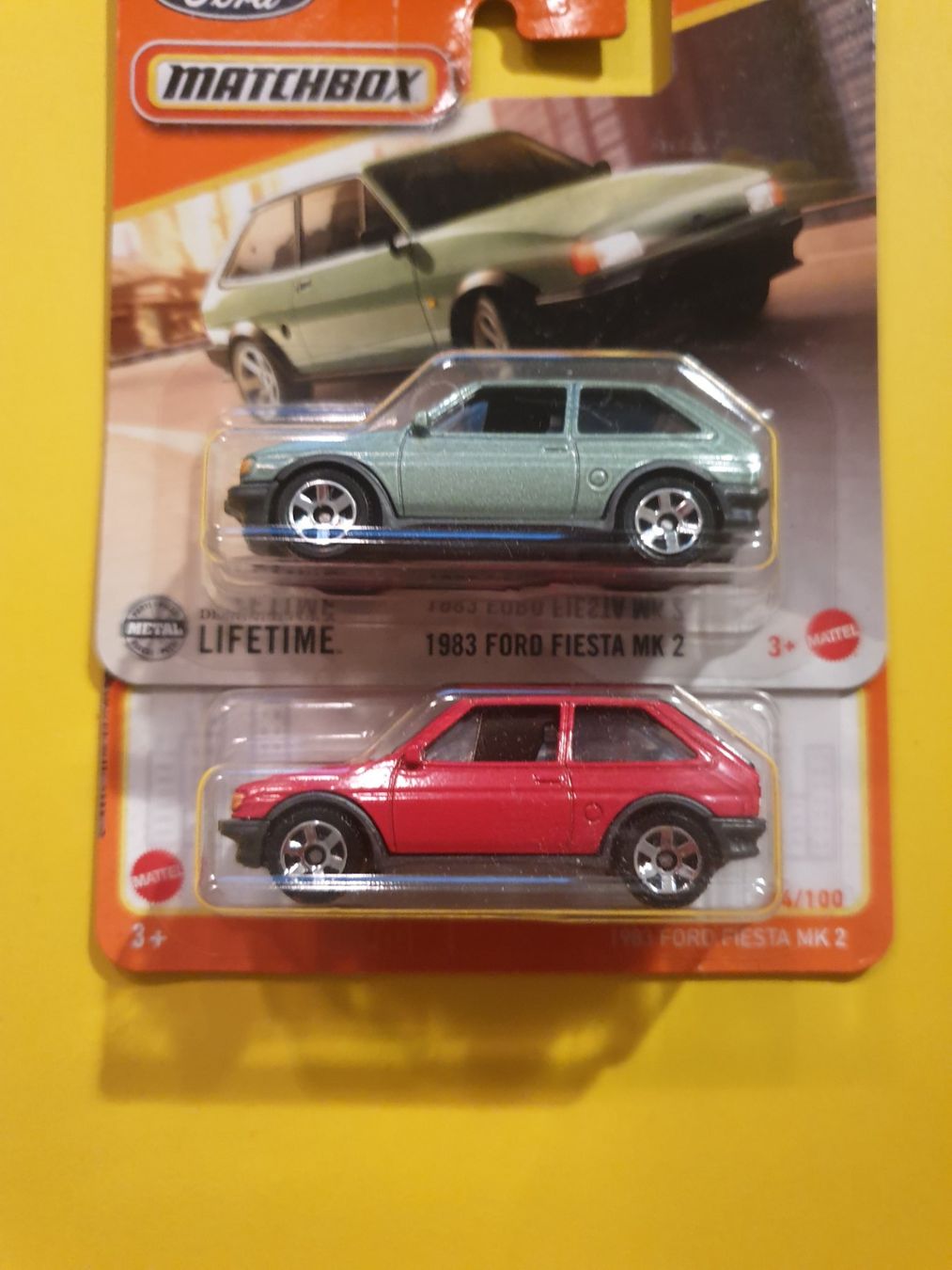 Matchbox Modellini d'auto: 2 x Matchbox 1983 FORD FIESTA MK 2 – Nuovo e nell'imballaggio originale da Oftringen venduto da Rotor 1