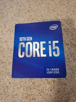 CPU Intel Six Core i5-10400