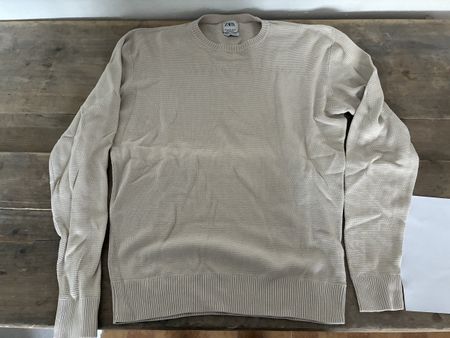 Pullover ZARA Herren Grösse M beige 100% Baumwolle neuwertig