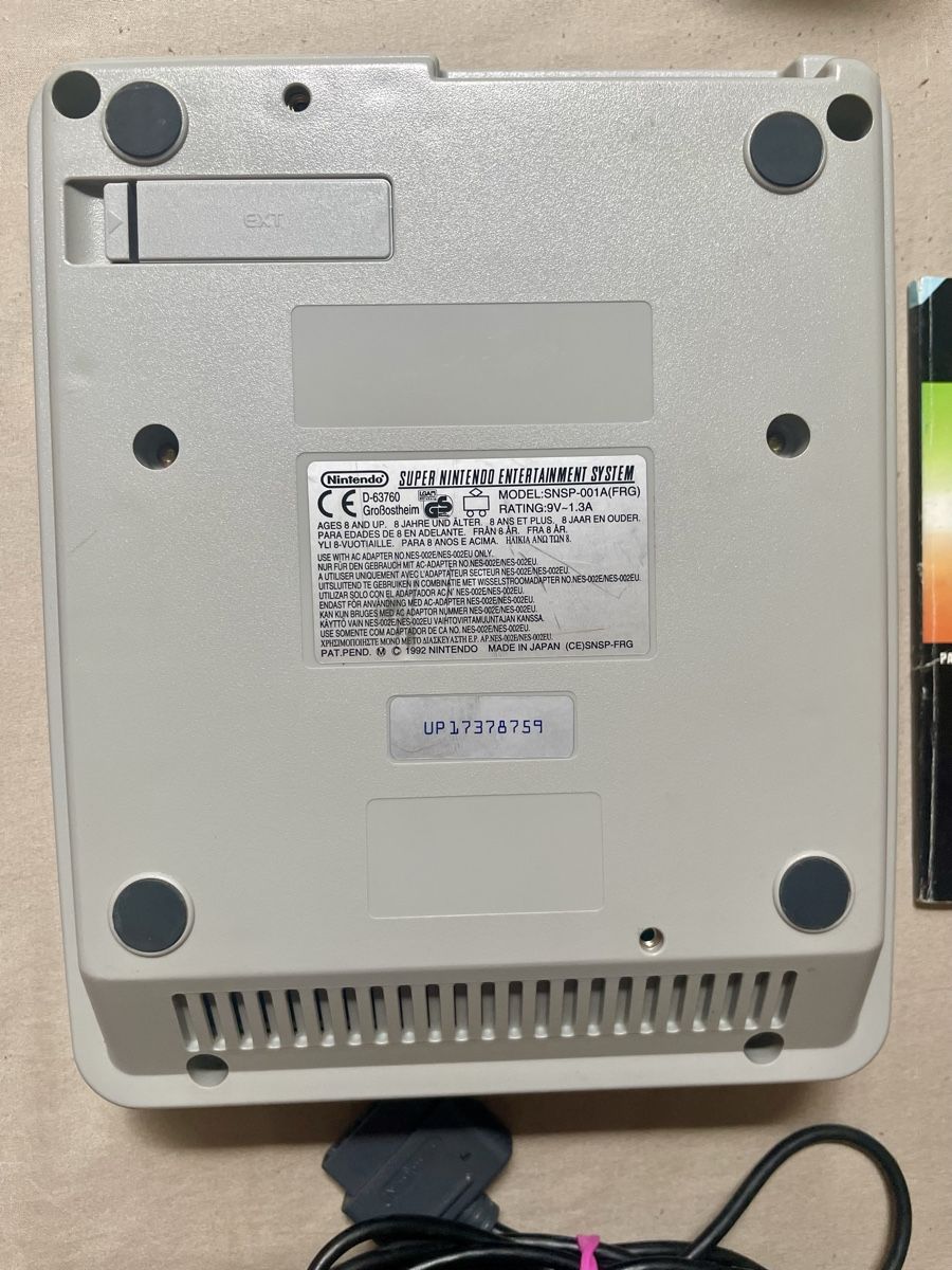 Nintendo Console: Nintendo SNES Europa + Manuale e 4 Giochi Top Condition Test – Usato da Gordola venduto da Vintage-Toys 2