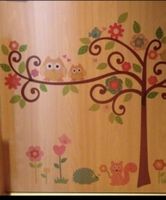 Hübsches Wandtattoo fürs Kinderzimmer mit Eulen und Baum