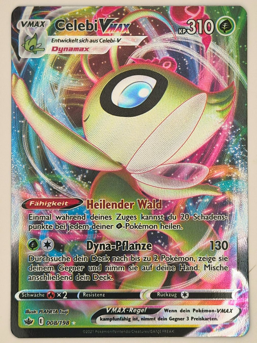 Pokémon Carte collezionabili: Celebi VMAX / Schaurige Herrschaft / CRE 008 – Nuovo (secondo la descrizione) da Arni AG venduto da PokemonCardsStore
