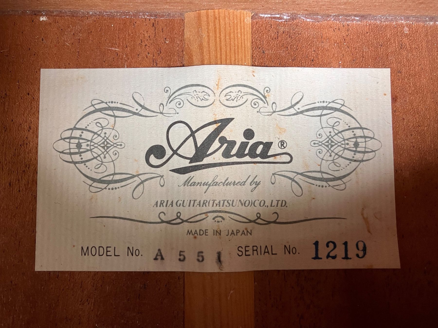 Aria Strumenti musicali: Aria A-551 Konzertgitarre – Usato da Gwatt (Thun) venduto da mwells 6
