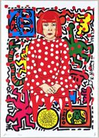 Death NYC Ltd Pop Art Druck " Haring Künstlerin Yayoi Kusama