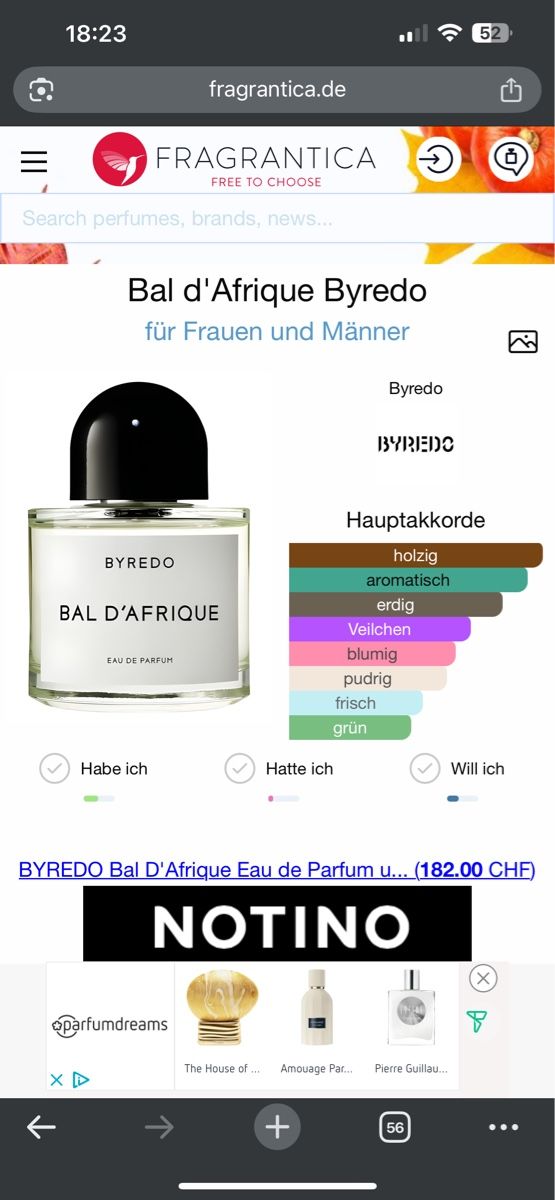 Byredo Parfum & Eau de Toilette: Byredo Bal d'Afrique,  5 ml – Gebraucht aus Sursee von nri_sbv9 1