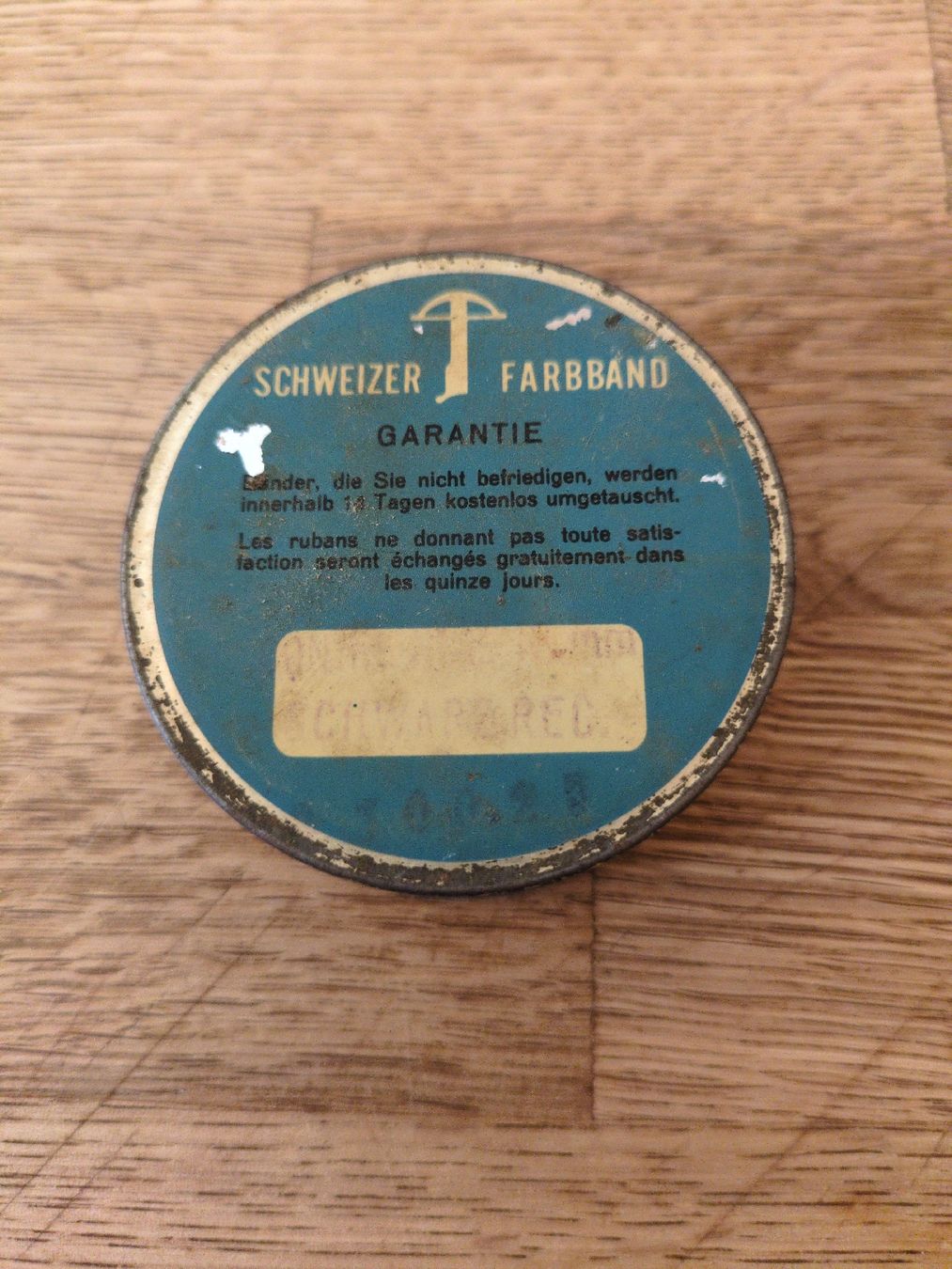 Dosen: antike Blechdose Farbband Dactylo A&W Muggli Bern – Gebraucht aus Fankhaus (Trub) von sun_7677 1