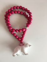 SCHLEICH Kette Eisbär junges Fuchsia