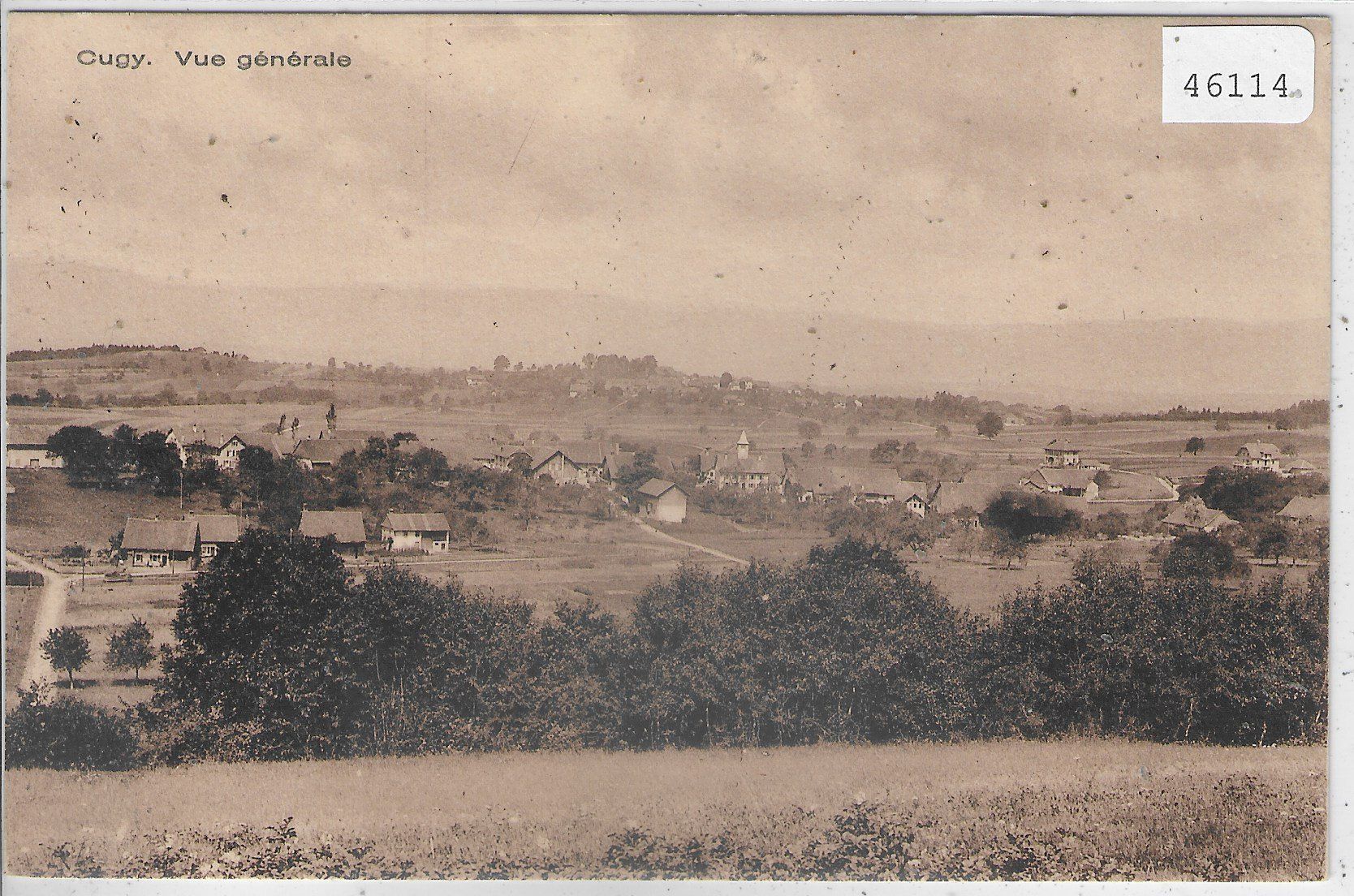Cartoline postali: Cugy - Vue generale – Usato da Ettingen venduto da Kartenplanet
