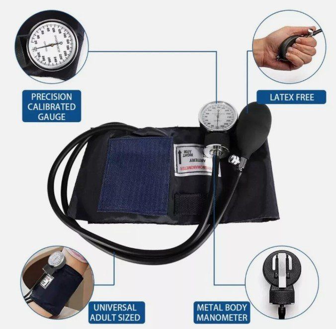 Medizinische Geräte: Aneroid Sphygmomanometer Stethoskop Blutdruckmessgerät – Neu (gemäss Beschreibung) aus Kirchdorf AG von Apost008 1