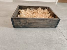 Holz-Kiste mit Griffen, rustikal, ca.35x27cm