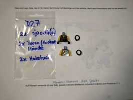 Legofigurenteile Ninjago  2x Torso und 2x Halstuch  /D27