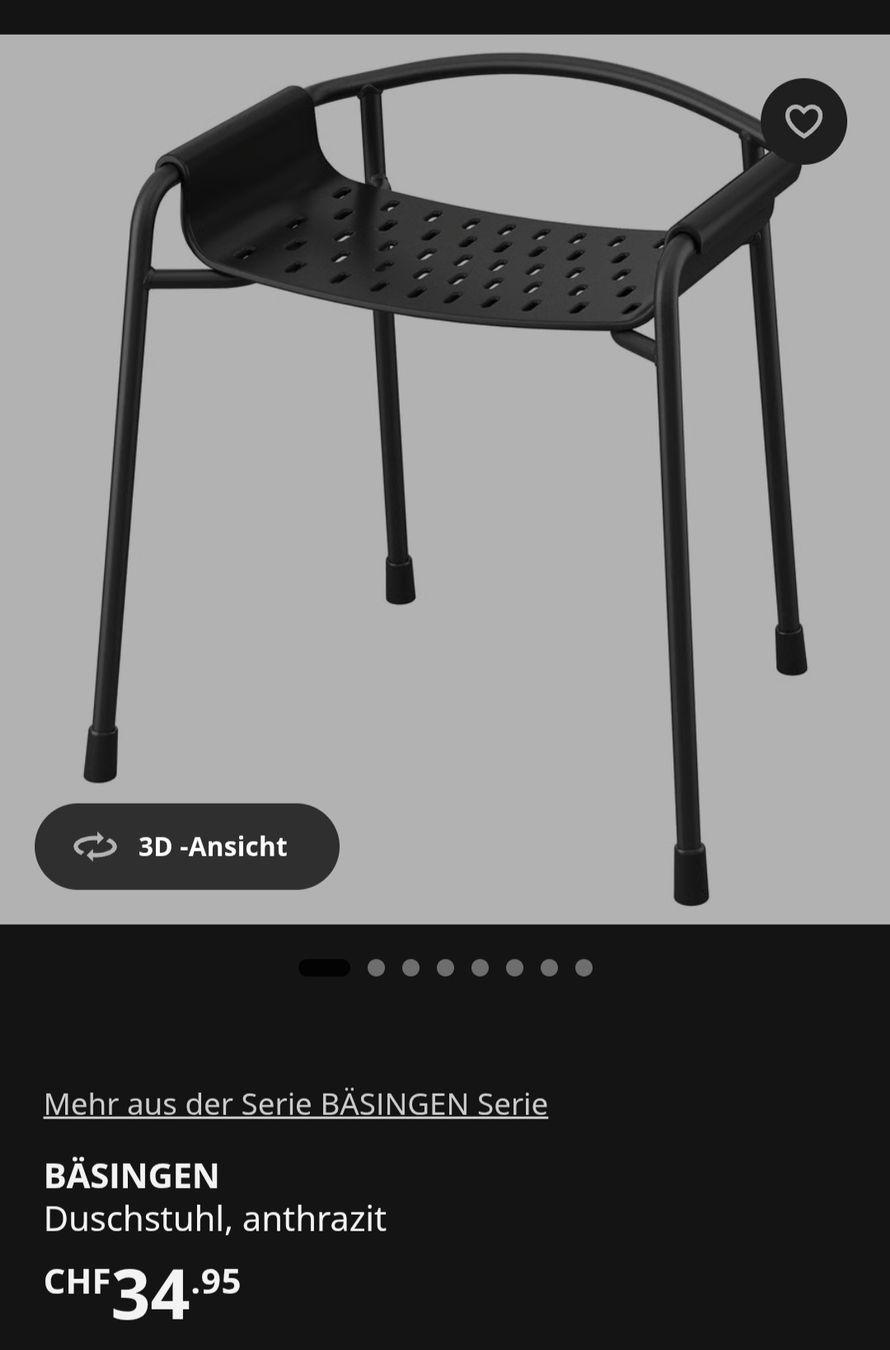 Ikea Chaises: Duschstuhl IKEA – D'occasion à Sursee par mue44