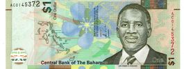 Bahamas 1 Dollar 2017  P-77 UNZ