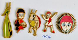 5  Pins  Comic limitiert und nummeriert Nr. 424