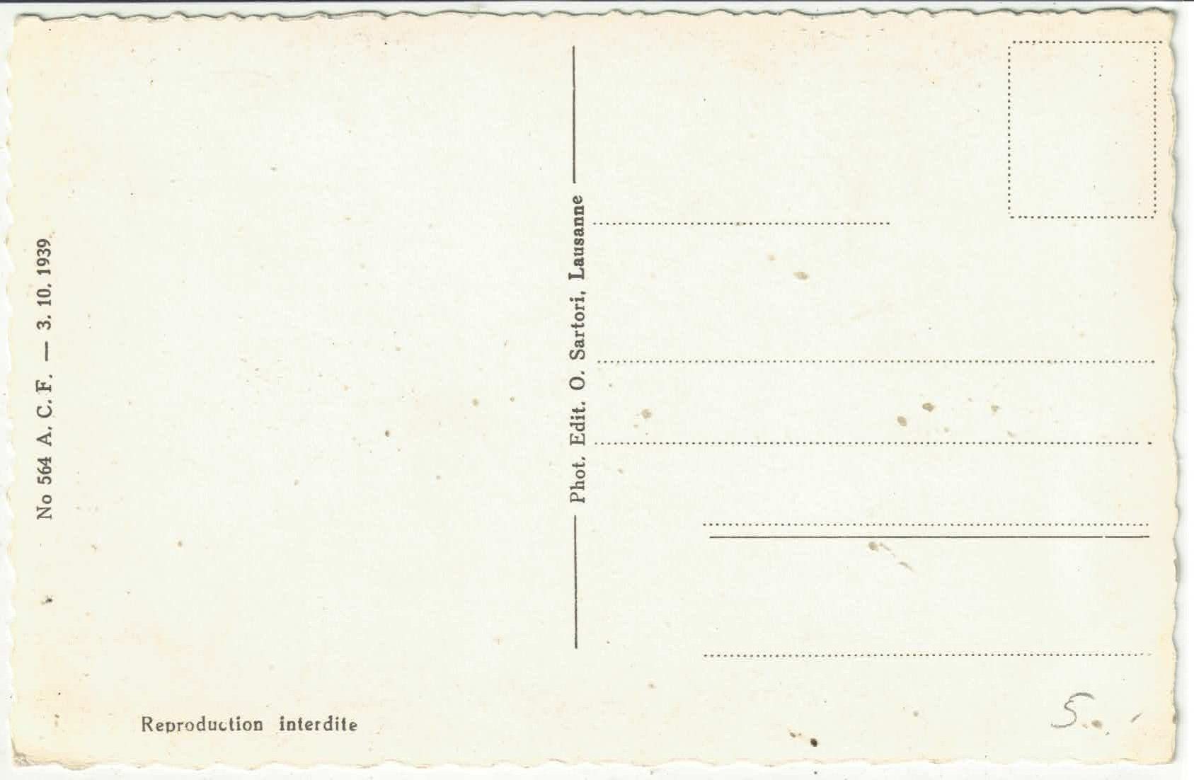 Cartoline postali: Versoix - Vue generale – Usato da Ettingen venduto da Kartenplanet 1