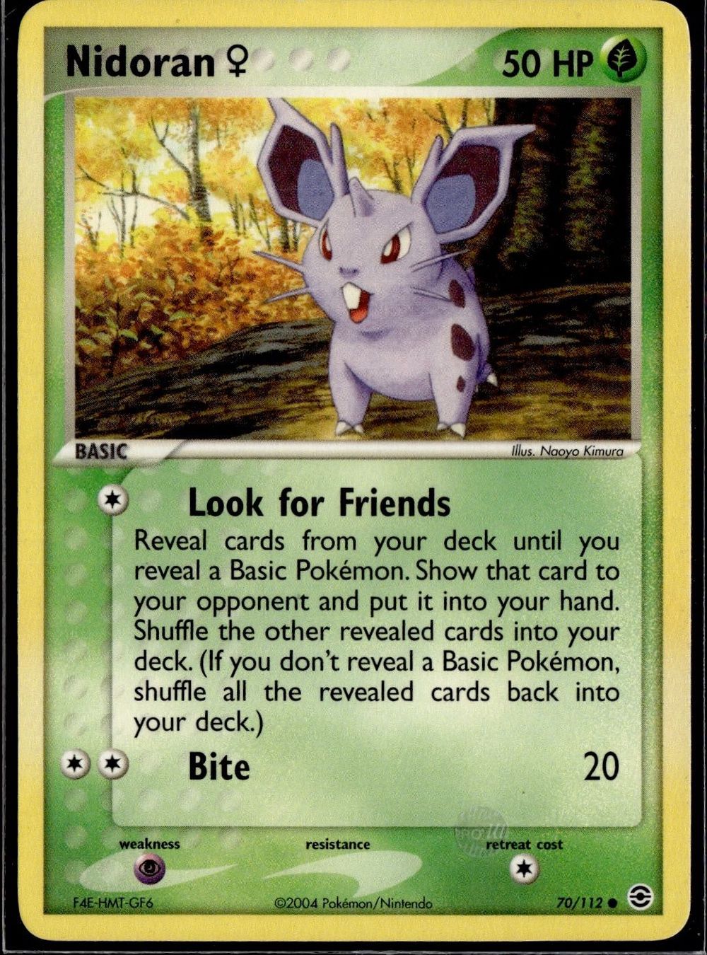 Pokémon Carte collezionabili: Nidoran F 70/112 Firered & Leafgreen – Usato da Zürich venduto da pokemon_cards