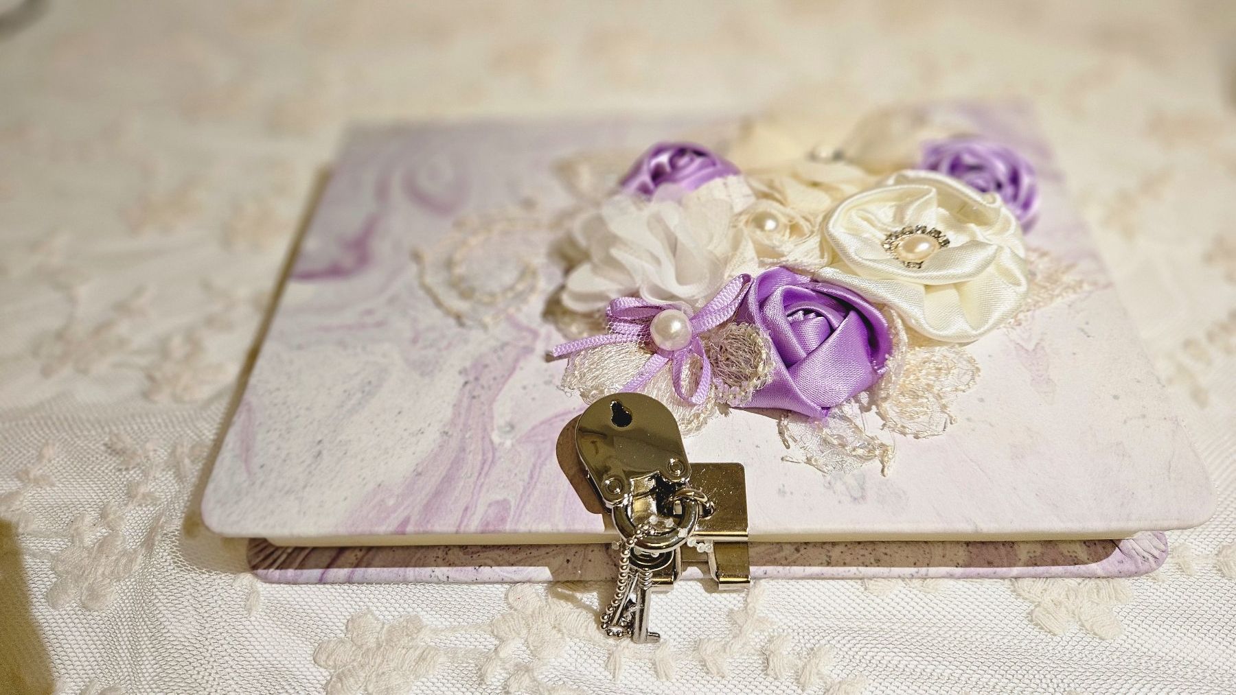 Schreibblöcke: Notizbuch Tagebuch Shabby Chic Bulletjournal Spitze – Neu und originalverpackt aus Gossau ZH von Goes05 1