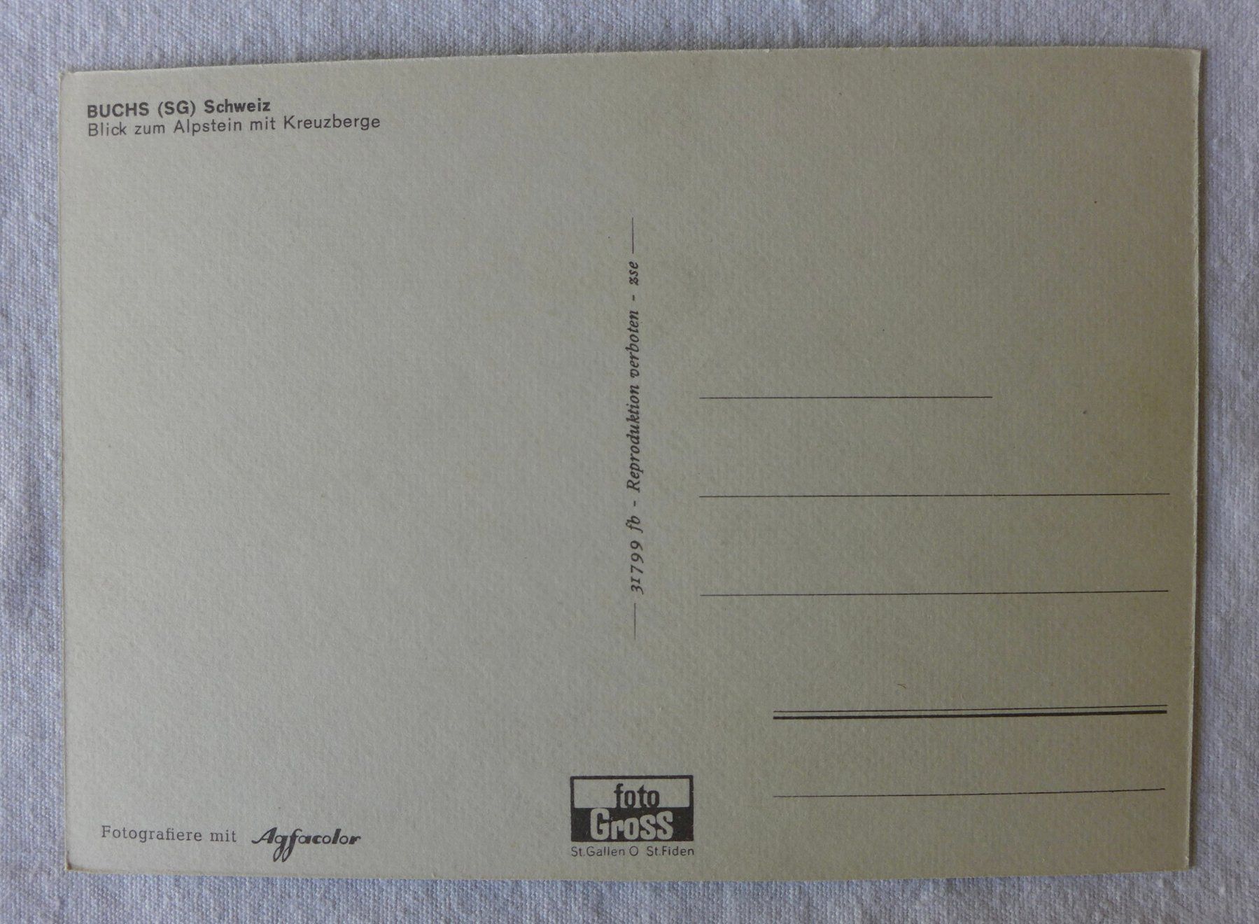 Cartoline postali: AK BUCHS SG, Dorf Teilansicht mit Bahnhof – Usato da Wallisellen venduto da aloa09 1