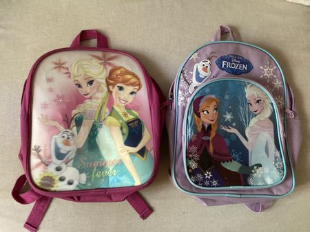 2 Kinderrucksäcke Elsa Disney Frozen Anna Elsa gebraucht
