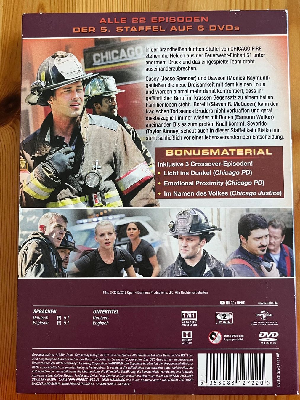 Tutti i DVDs: Chicago Fire Staffel 5 DVD Box Set – Usato da Zürich venduto da Gurkis 1
