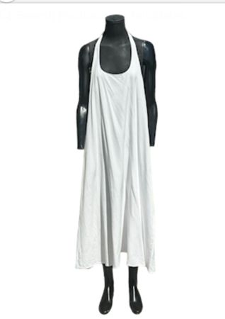 Summer Dress Zara White Halter Neck Size L