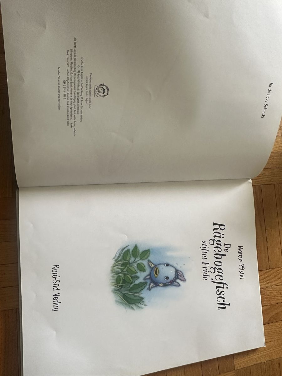 Libri: Der Regenbogenfisch stiftet Frieden  – Usato da Uster venduto da bek_v2ct 3