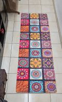 Tapis de couloir motif patchwork coloré - Déco tendance
