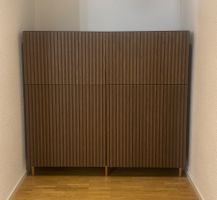 IKEA BESTÅ Sideboard  Eichenfurnier / Schwarzbraun