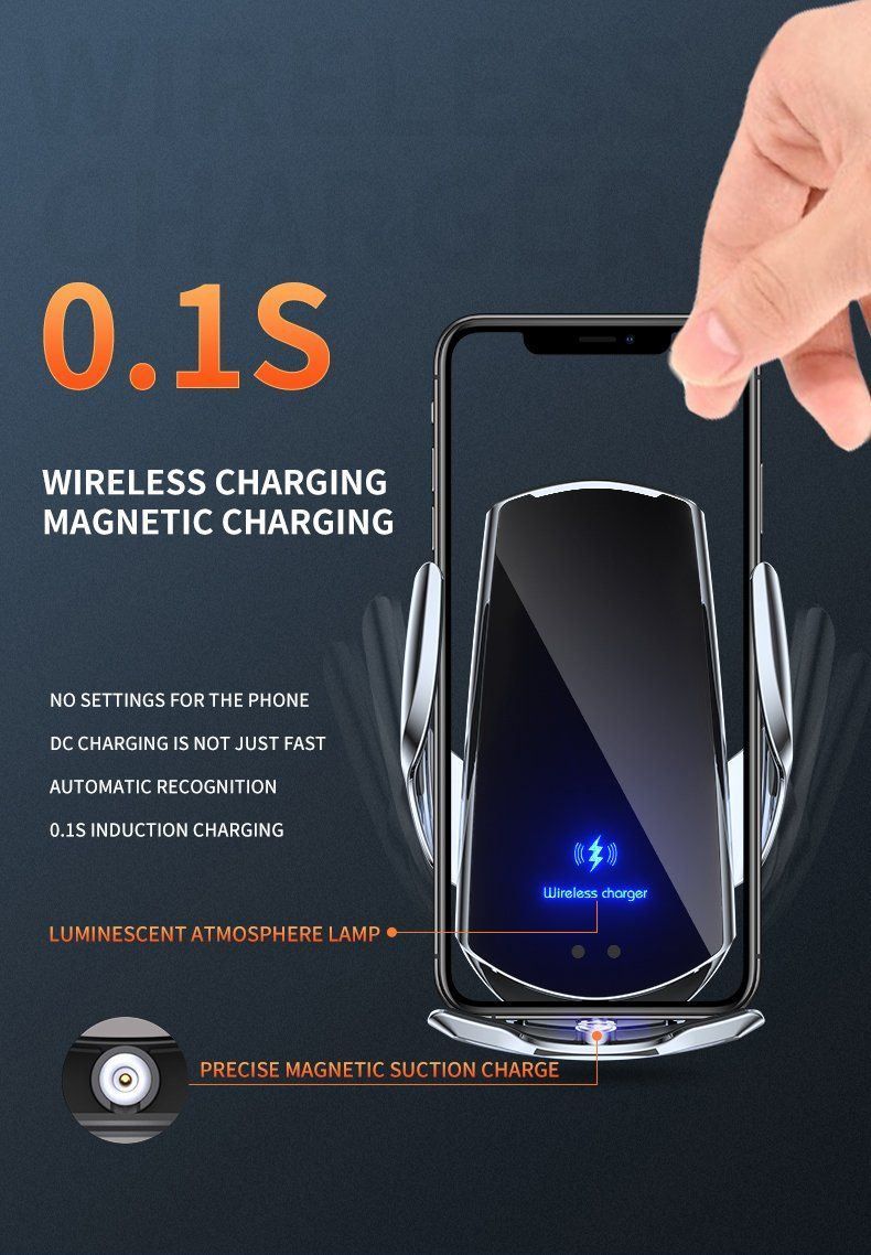 Chargements: Support Chargeur 15w Voiture autoserrage kit main libre – Neuf avec emballage d'origine à Morges par Carskin 6