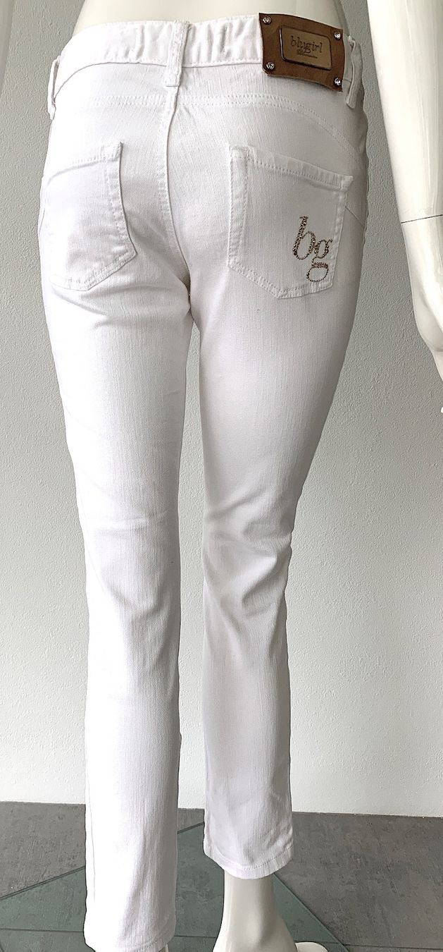Jeans: BLUGIRL Designer Jeans weiss Elastan - EU 34 – Gebraucht aus Bottmingen von Merkur_Basel 2