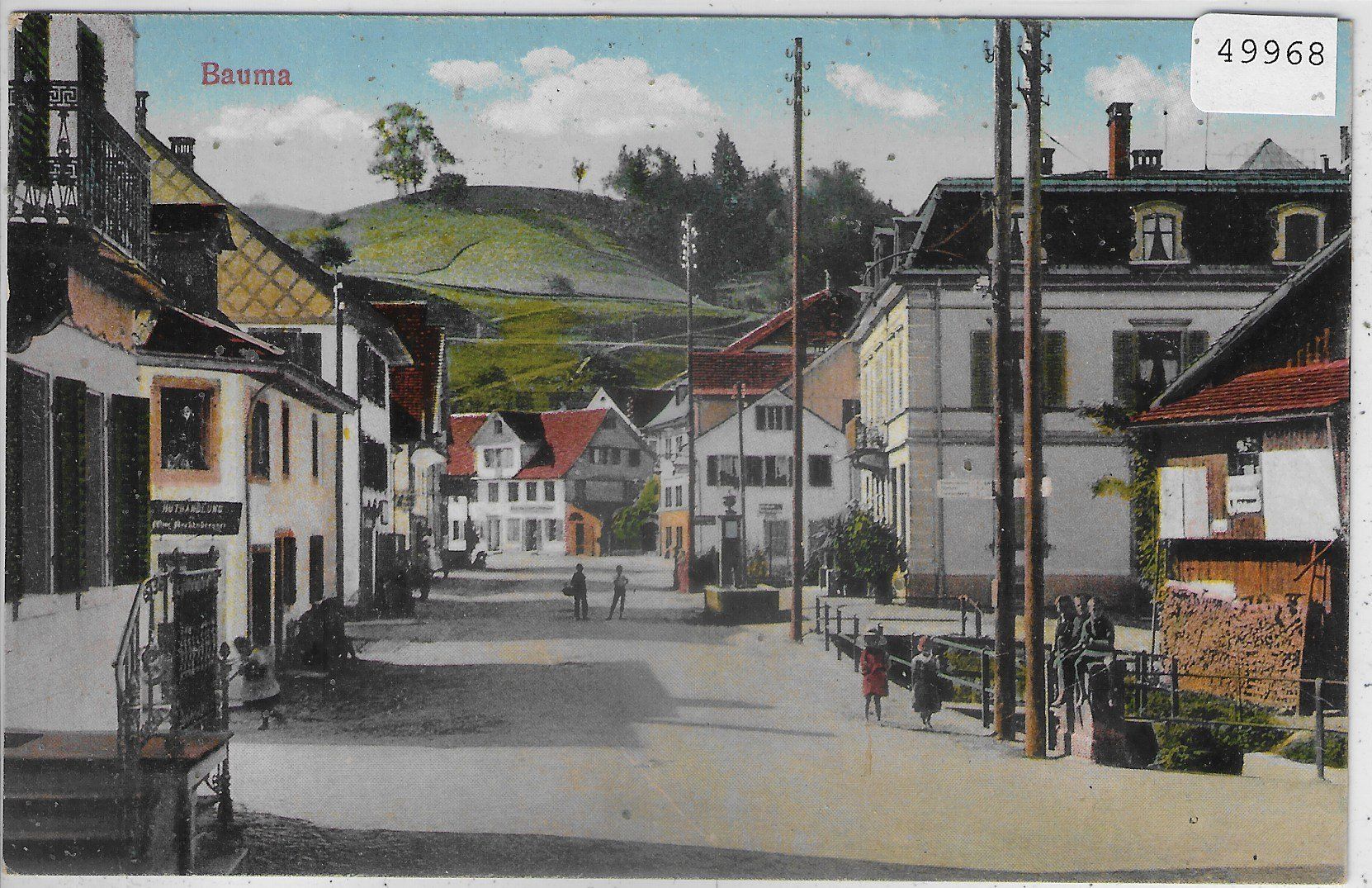 Cartoline postali: Bauma - Dorfstrasse - animee – Usato da Ettingen venduto da Kartenplanet