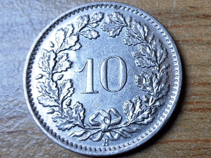 Tutti le monete: 10 Rappen 1966 - fast unzirkuliert! – Usato da Münchenstein venduto da purbach1 3