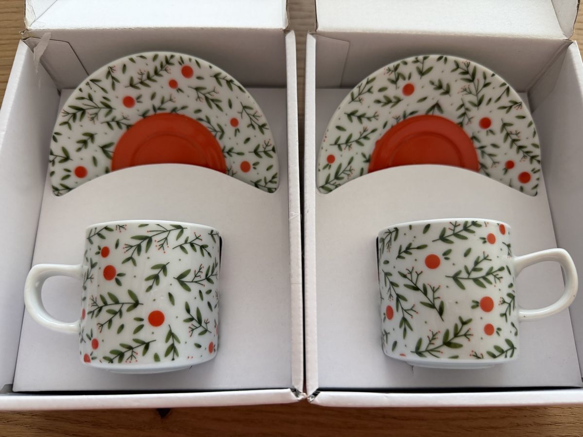 Pfister Tazze: 2 Espressotassen Pfister – Nuovo e nell'imballaggio originale da Erlinsbach SO venduto da Conzese