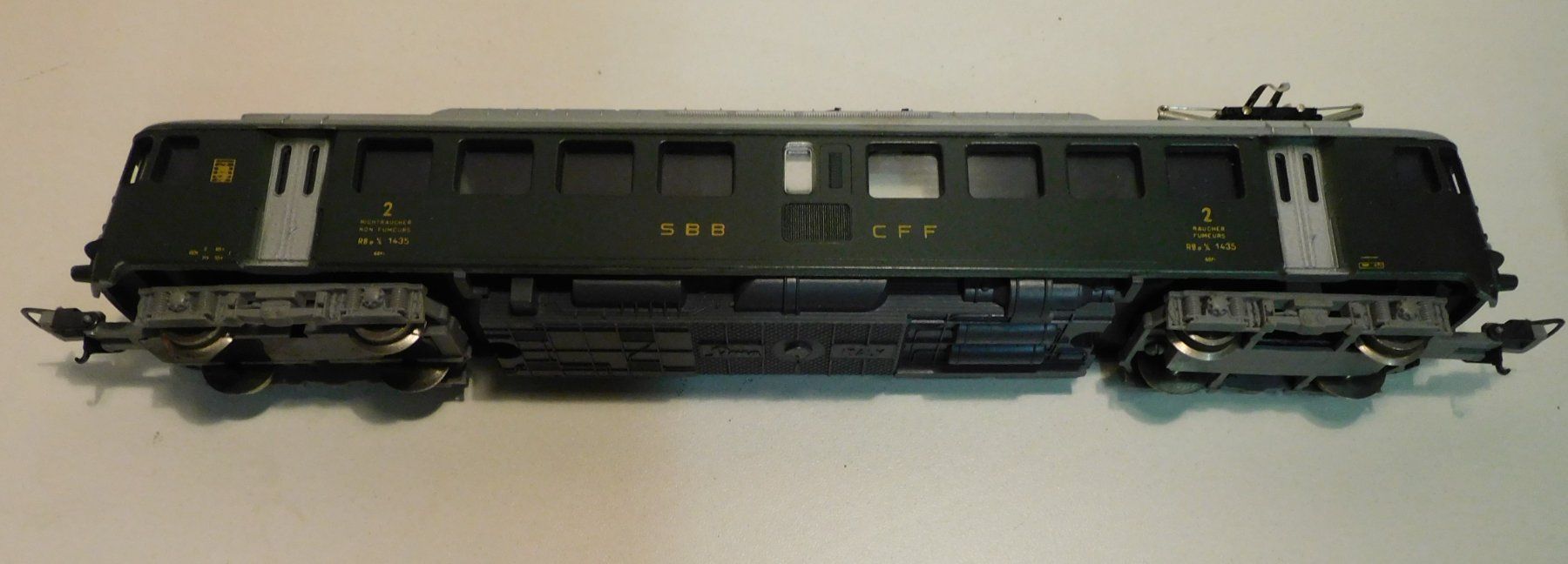 Lima Modellini di ferrovie: Lima Italy Eisenbahn Wagon   ca 24 cm lang – Usato da Sursee venduto da 76 1