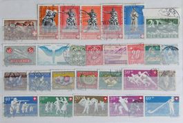 Lot de timbres oblitérés, principalement PRO PATRIA