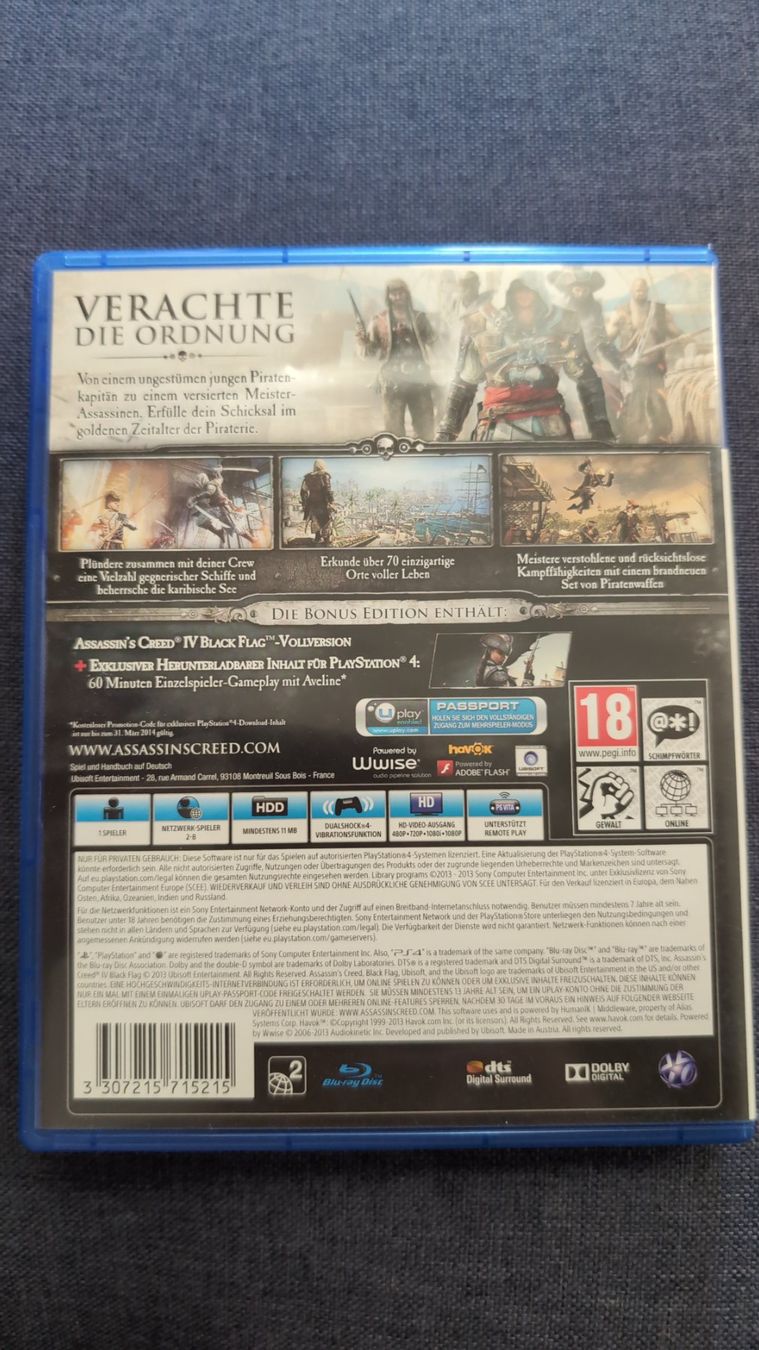 Spiele: Assassin's Creed 4: Black Flag PS4 – Gebraucht aus Zürich von man_8hdl 1