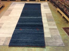 Läufer Gabbeh Orientteppich, blau! Frisch gereinigt! N 6