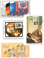 4 FDC - Deutsche Bundespost 1980, 1.Tag Stempel