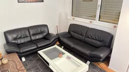 Schwarze Sofa Kombi von Möbel Pfister
