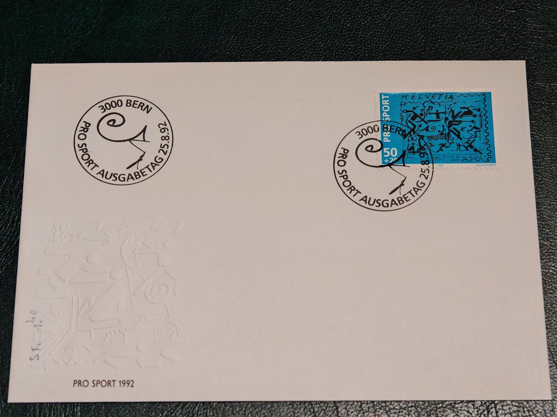 Tutti i francobolli: Ersttagsbrief, Pro Sport, 1992, Bern – Usato da Zuerich venduto da Antiquarium