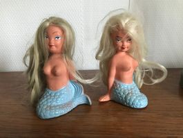 DDR-Kult: Meerjungfrau, Figur aus Gummi,12cm Ostsee-Souvenir