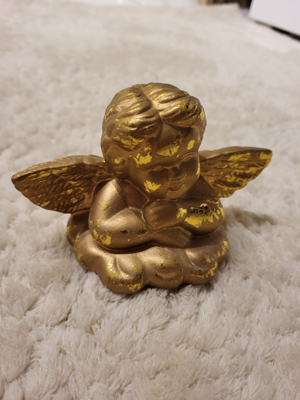 Figuren: Goldener Engel Figur Deko Weihnachten – Gebraucht aus Felben-Wellhausen von Brummbaer90