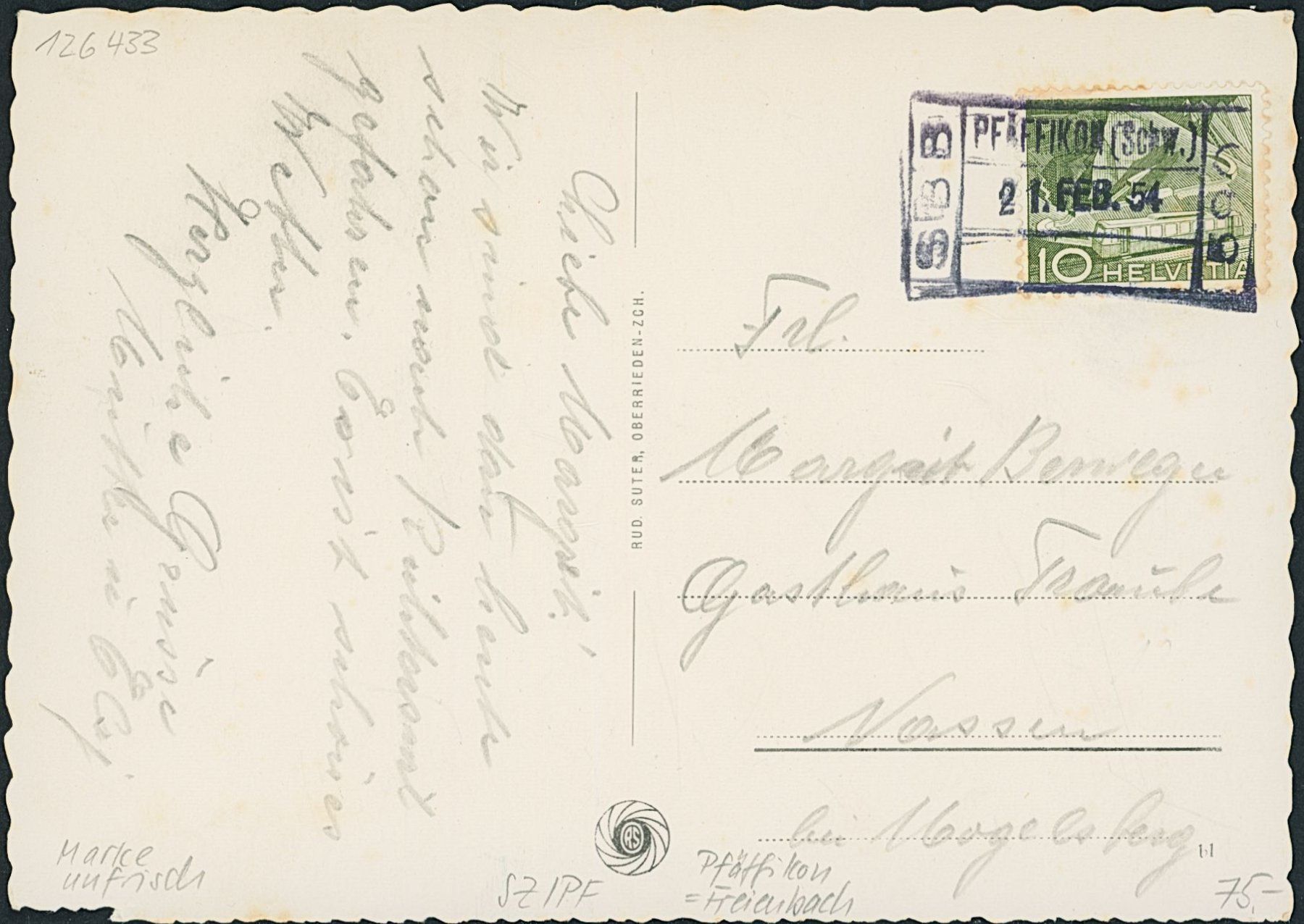 Cartoline postali: SZ Pfäffikon - Freienbach – Usato da Schindellegi venduto da Jonathan77 1