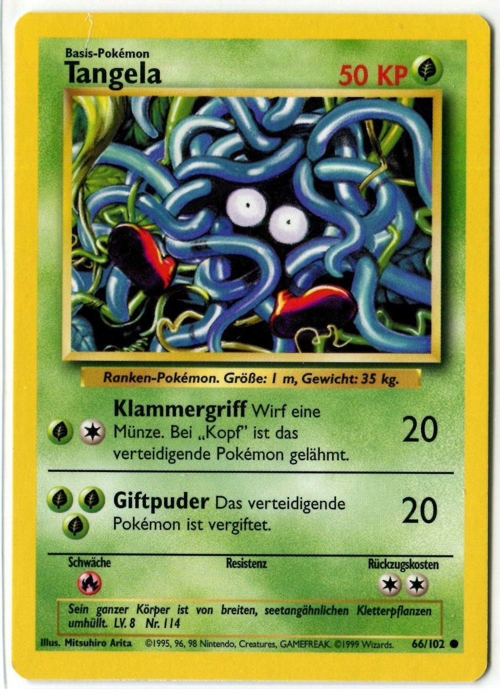 Pokémon Carte collezionabili: Tangela Basis Set 66/102 Deutsch – Nuovo (secondo la descrizione) da Dornach venduto da Deco89